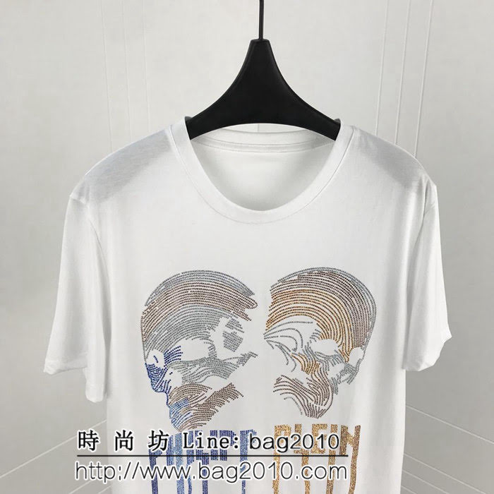 pp 19ss早春 燙鑽短袖 大幅度進口奧鑽燙鑽工藝 定制絲光棉 工藝細節完美 ydi2544